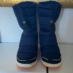 Kids Navy Snow Boots